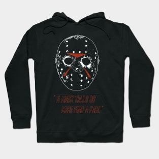 "A mask tells us more than a face."- Mask- Halloween-Red Hoodie